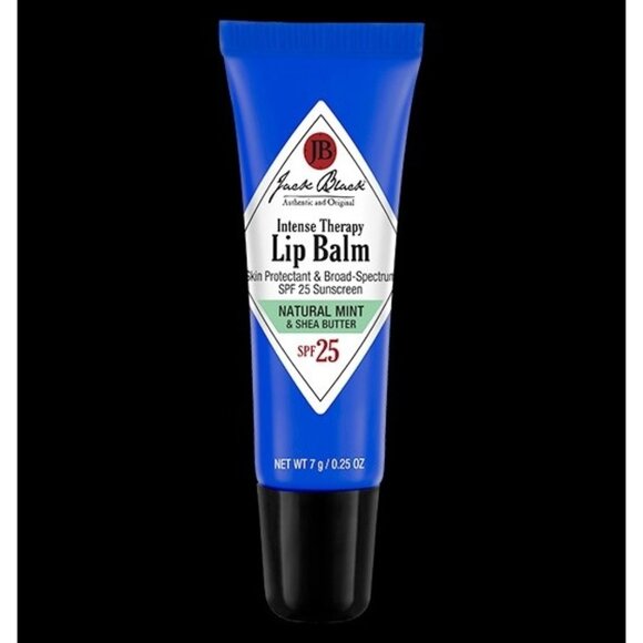 Jack Black Intense Therapy Lip Balm SPF 25 Natural Mint & Shea Butter NEW - Picture 1 of 3